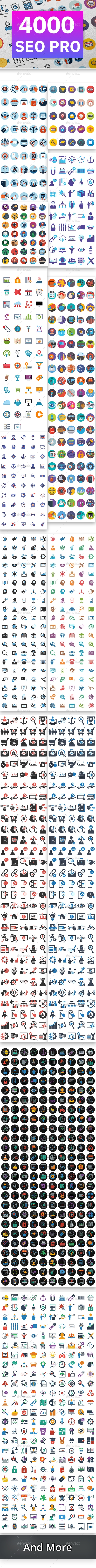4000 Seo Pro (Bundle) Icons - Icons