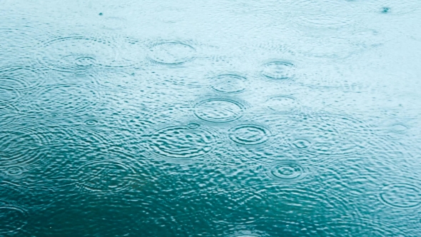 Abstract Background, Rain Drops on the Water, Stock Footage | VideoHive