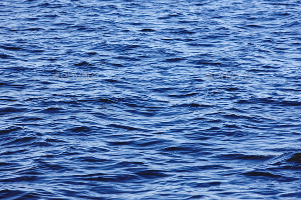 Blue sea detail. Tranquil waters. Nature background. Horizontal Stock ...