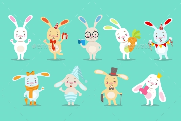 Bunny Cartoon Characters - Animals Characters