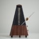 Vintage Metronome with Golden Pendulum Beats Slow Rhythm - VideoHive Item for Sale