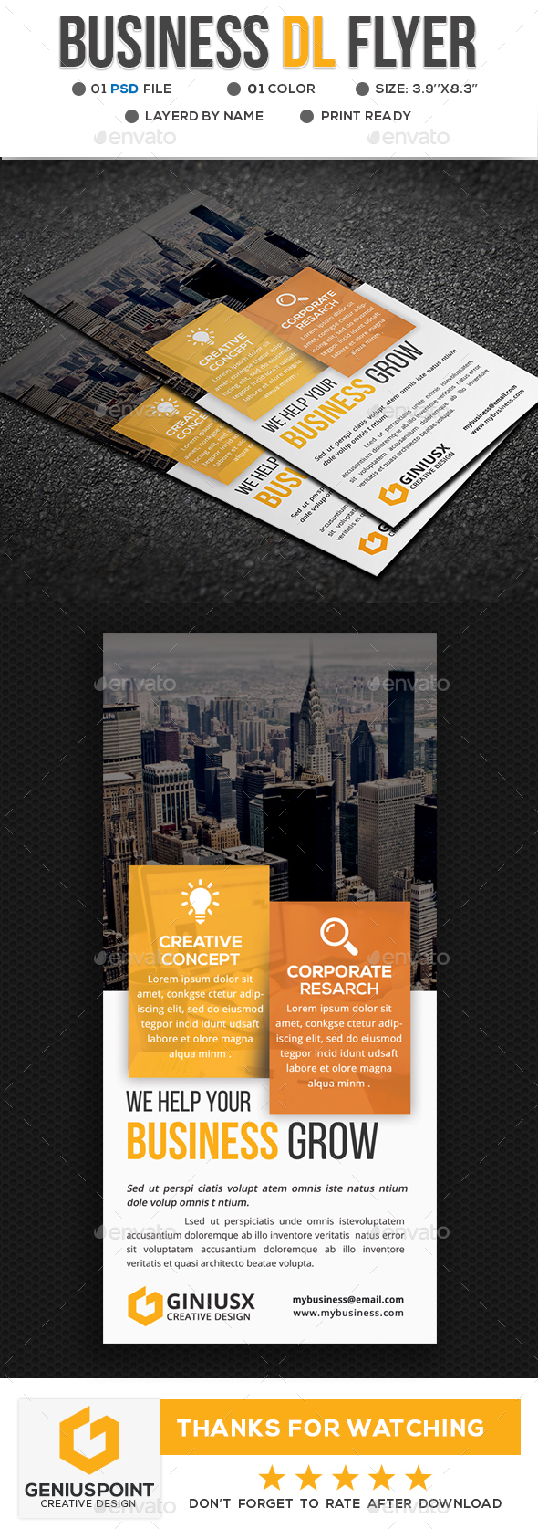 Business DL Flyer - Corporate Flyers