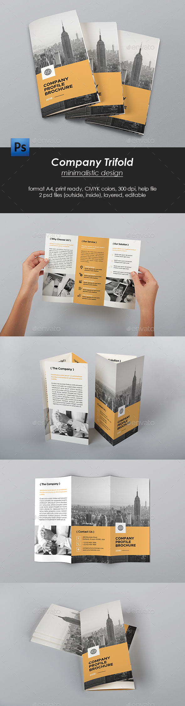 Trifold Company Brochure - Corporate Brochures