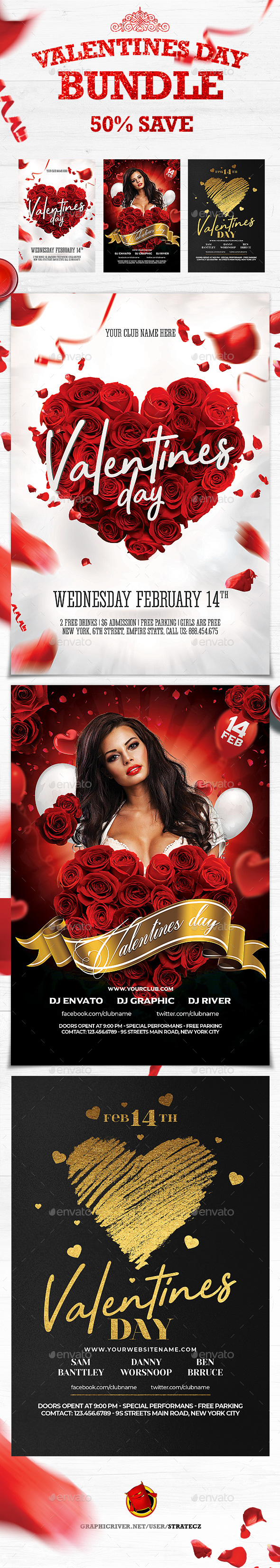 Valentines Day Flyer - Print Templates