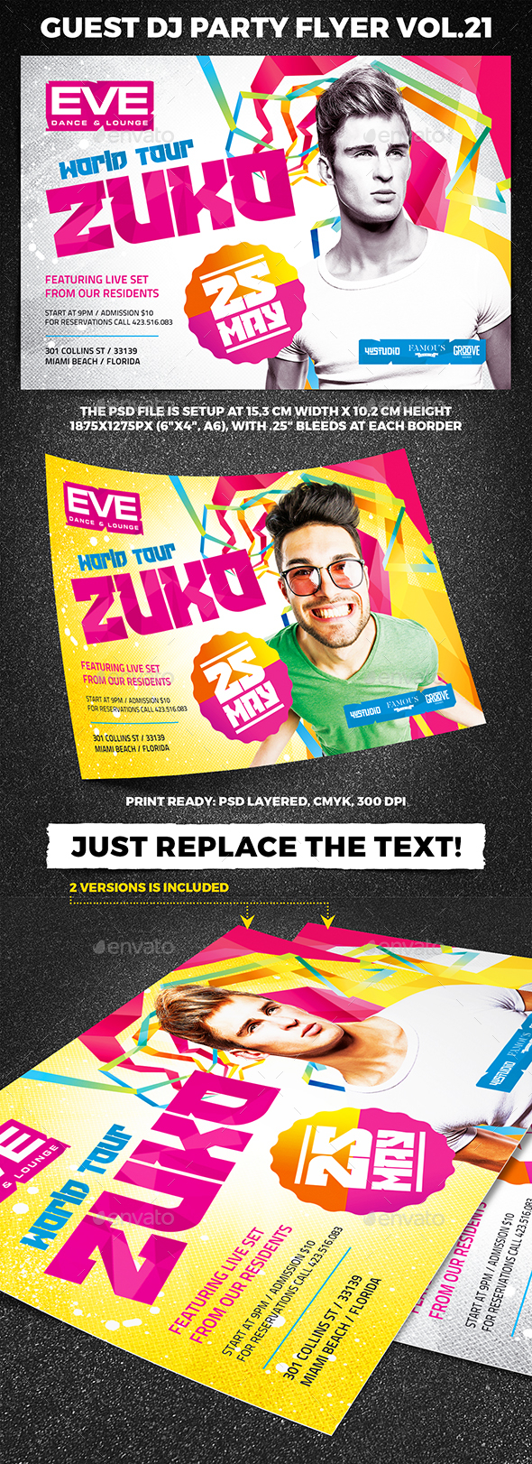 Guest DJ Party Flyer vol.21 - Clubs & Parties Events