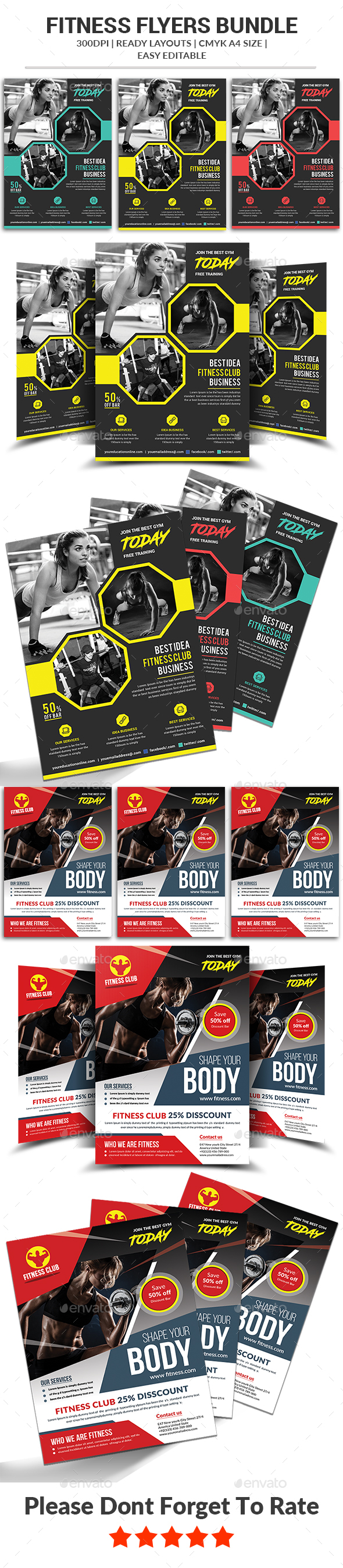 Fitness Flyers Bundle - Sports Events