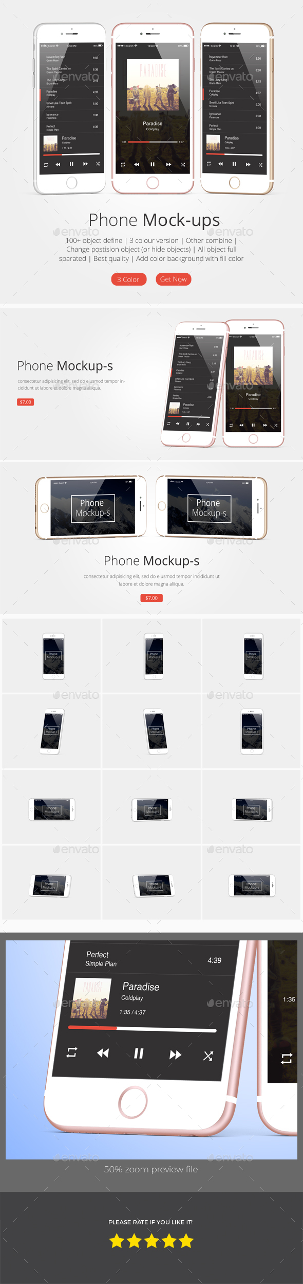 Phone / Iphone Mockup - Mobile Displays