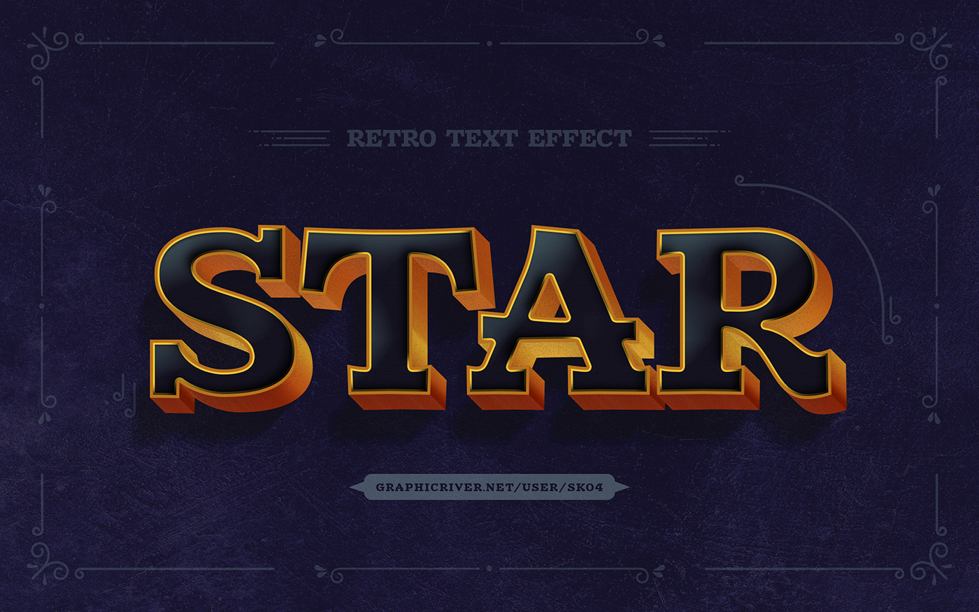 Retro Text Effects - 10 PSD by Sko4 | GraphicRiver