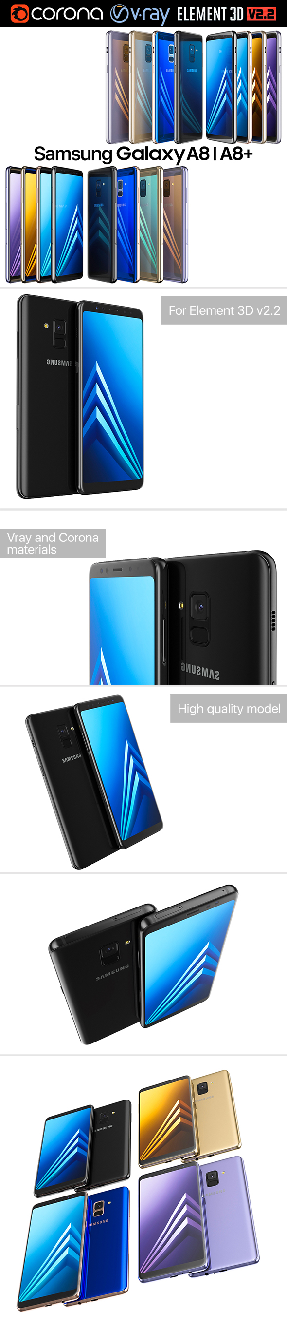 Samsung Galaxy A8 - 3Docean 21303929