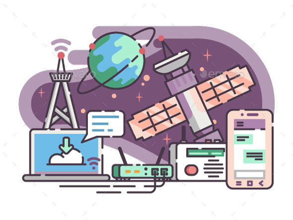 Space Satellite for Communication Internet - Communications Technology