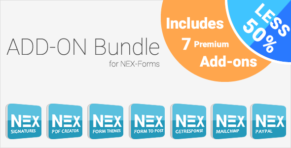 Add-on Bundle for NEX-Forms - WordPress Form Builder - CodeCanyon Item for Sale