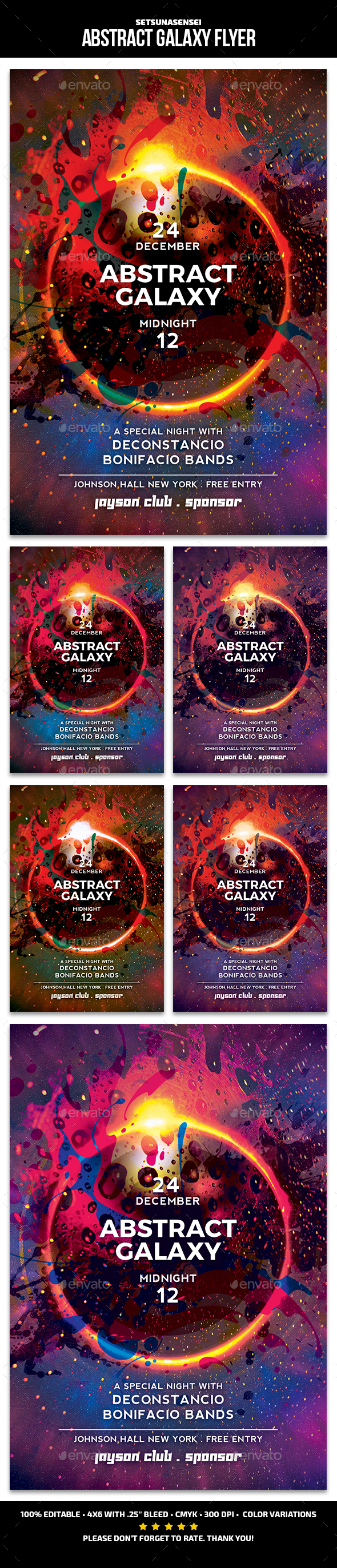 Abstract Galaxy Flyer - Events Flyers