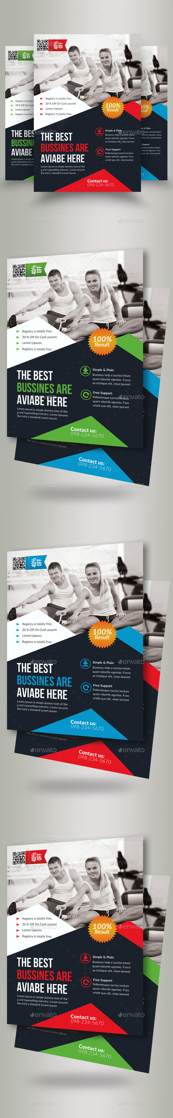 Body Fitness Gym Flyers - Flyers Print Templates