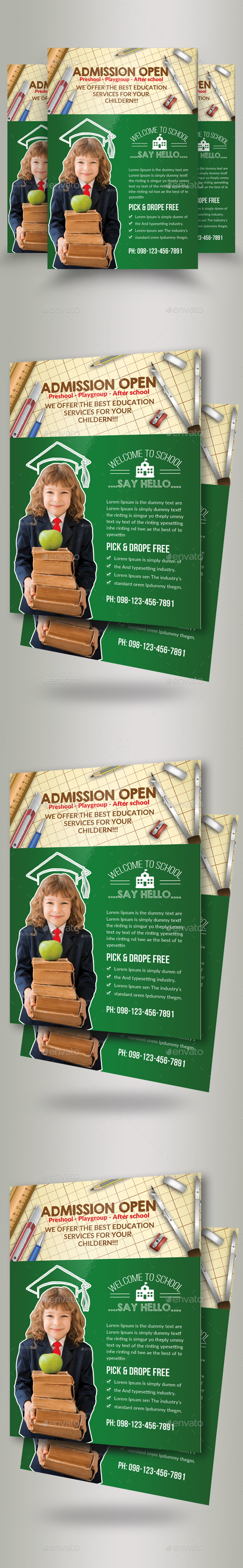 Admission Open School Flyers - Flyers Print Templates