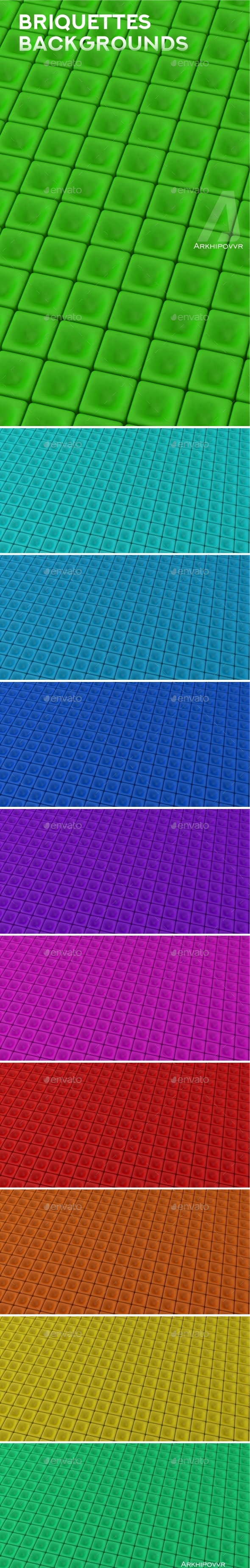 Briquettes Background - 3D Backgrounds