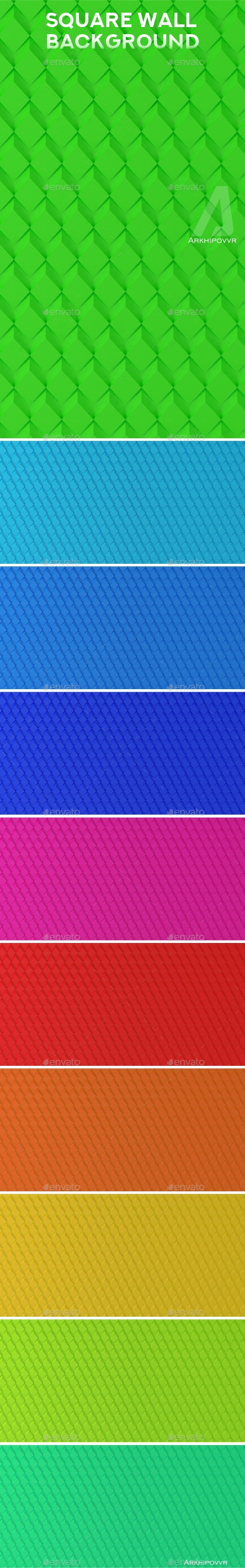 Square Wall Backgrounds - 3D Backgrounds