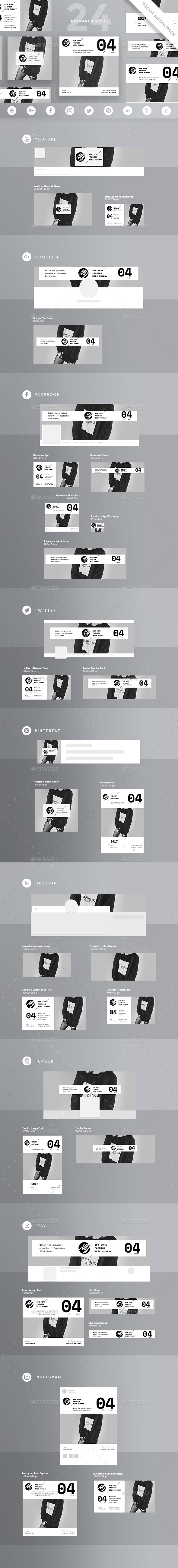 Fashion Week Social Media Pack - Miscellaneous Social Media