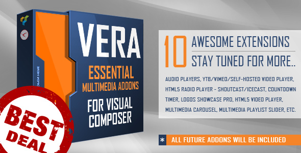 Vera - Essential Multimedia Addons for Visual Composer - CodeCanyon Item for Sale
