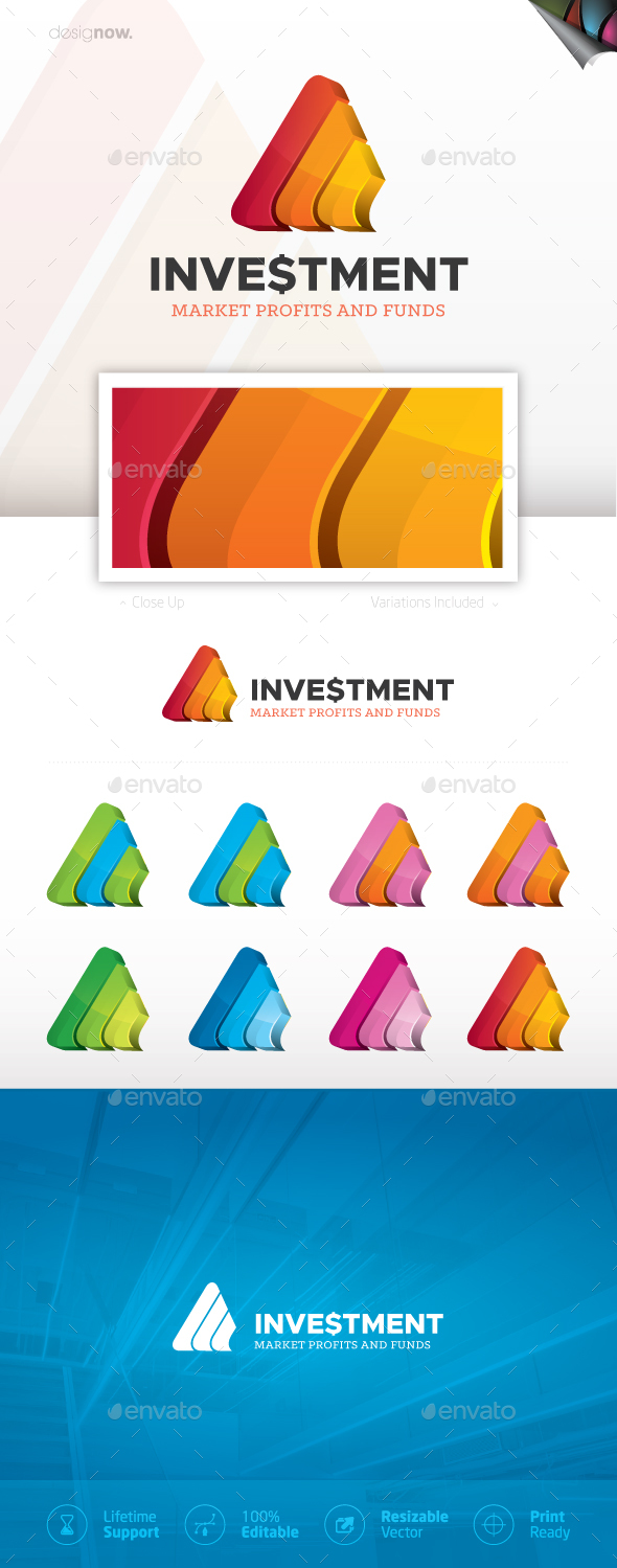 Investment Logo 3D - Company Logo Templates