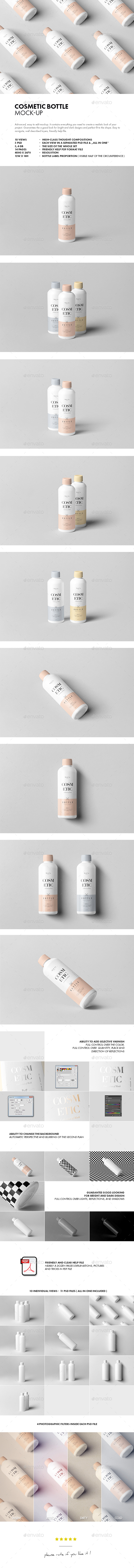 Cosmetic Bottle Mock-up - Beauty Packaging