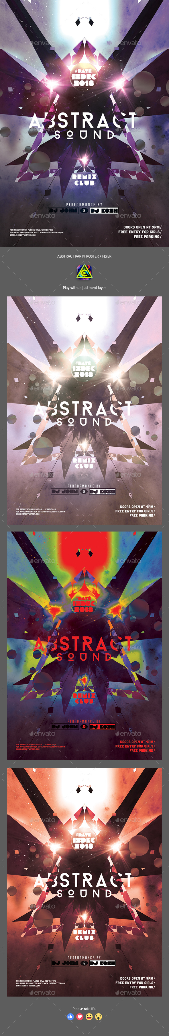 Abstract Party Poster / Flyer - Clubs & Parties Events