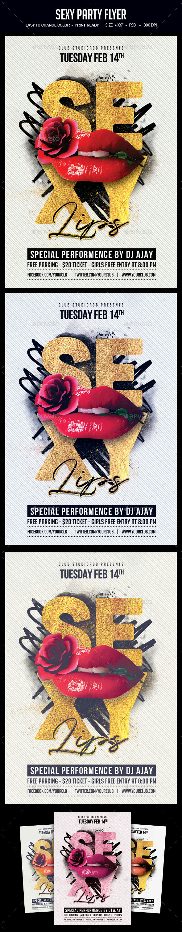 Sexy Party Flyer - Clubs & Parties Events