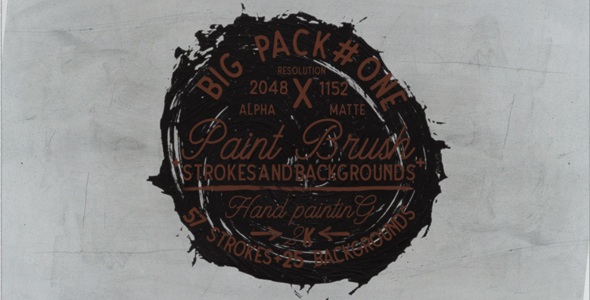 Paint Brush Strokes+Transition (Pack1)
