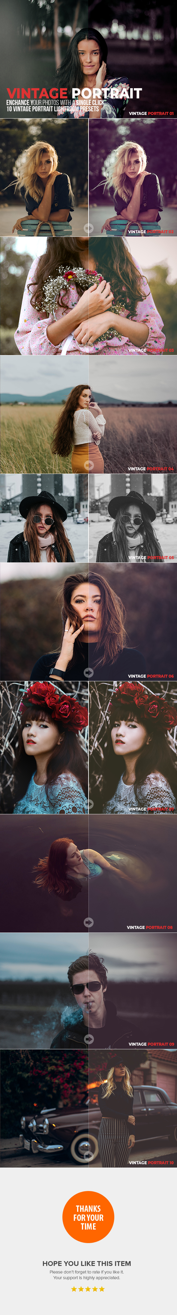 10 Vintage Portrait Lightroom Presets - Portrait Lightroom Presets