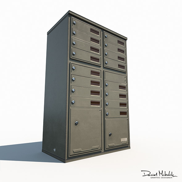 Mailbox Low Poly - 3Docean 21312536