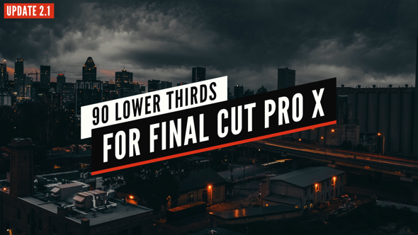 90 Final Cut X Lower Thirds Pack