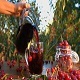 Cherry Juice on Background of Growing Cherries - VideoHive Item for Sale