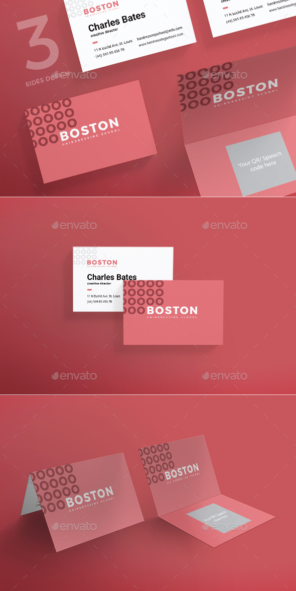 Hairdressing School Business Card - Corporate Business Cards