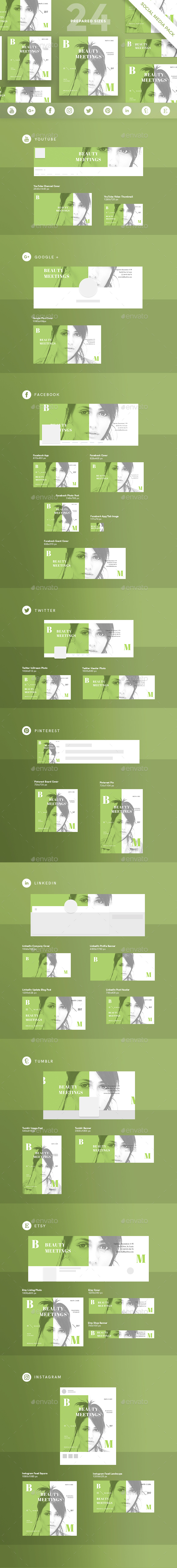 Beauty Studio Social Media Pack - Miscellaneous Social Media