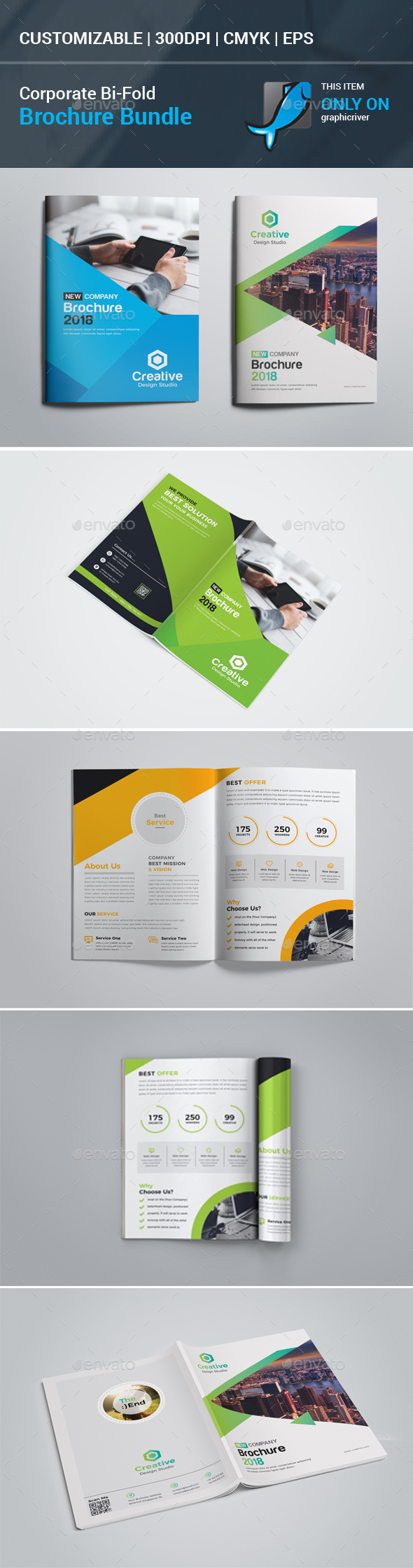 Bi-Fold Brochure Bundle - Corporate Brochures