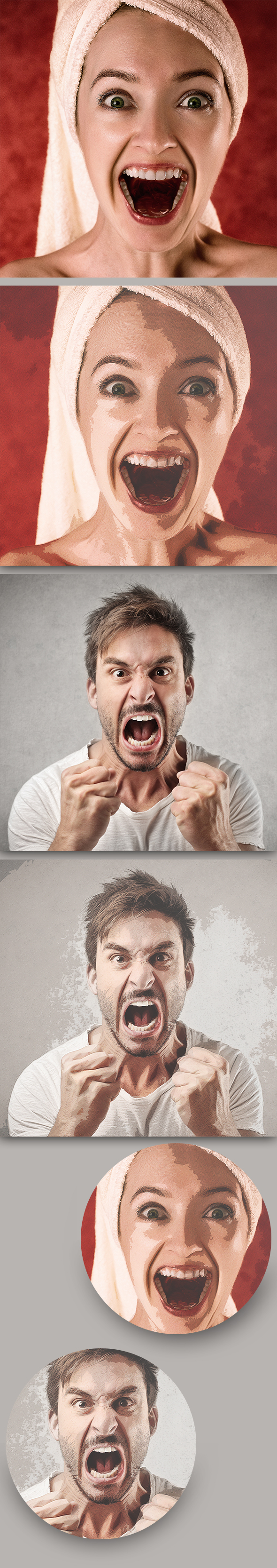 Cartoon Effect Photoshop Action - Photo Effects Actions