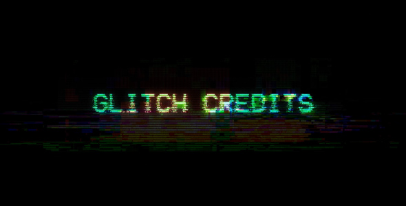 Glitch Credits - VideoHive 21315570