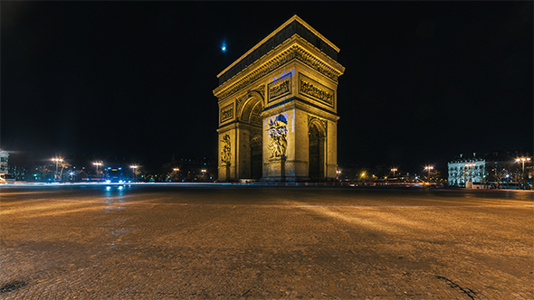 Paris, France - The Arc de Triomphe