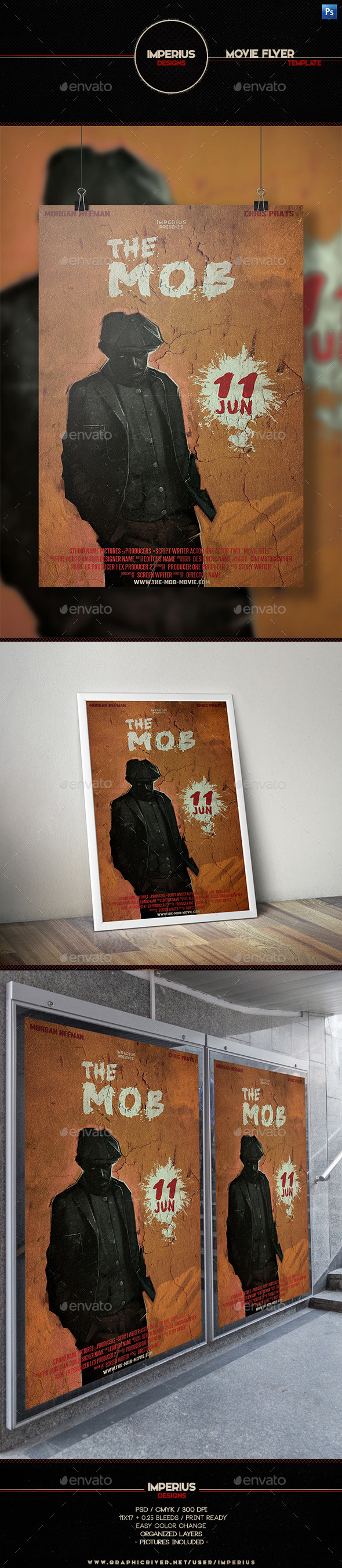 The Mob Movie Flyer - Flyers Print Templates