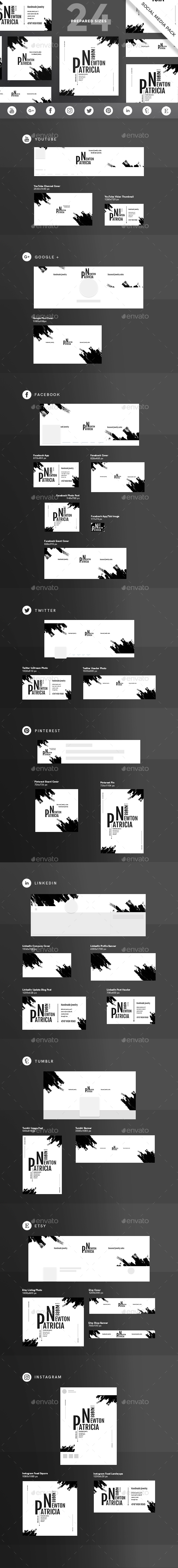 Handmade Jewelry Social Media Pack - Miscellaneous Social Media