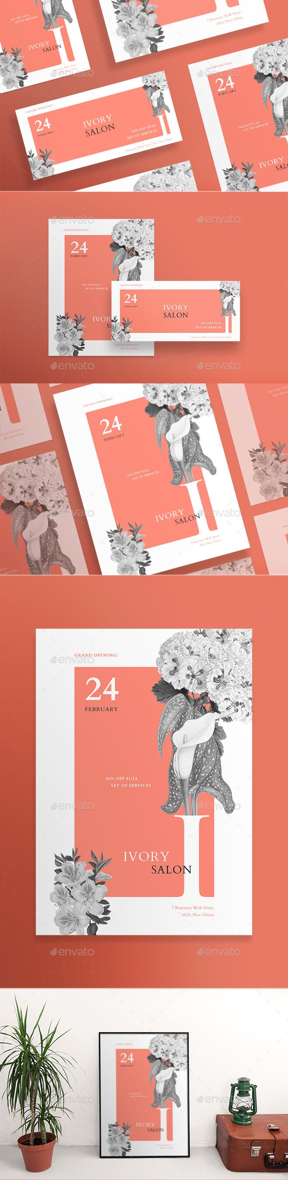 Ivory Salon Flyers - Miscellaneous Events