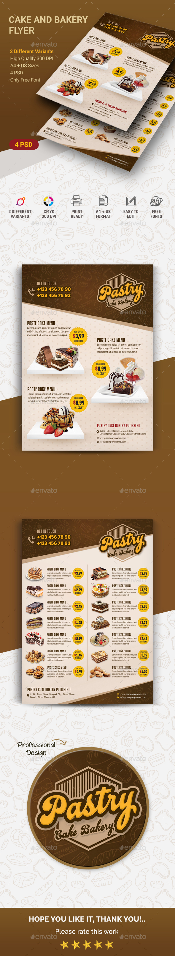 Cake and Bakery Flyer