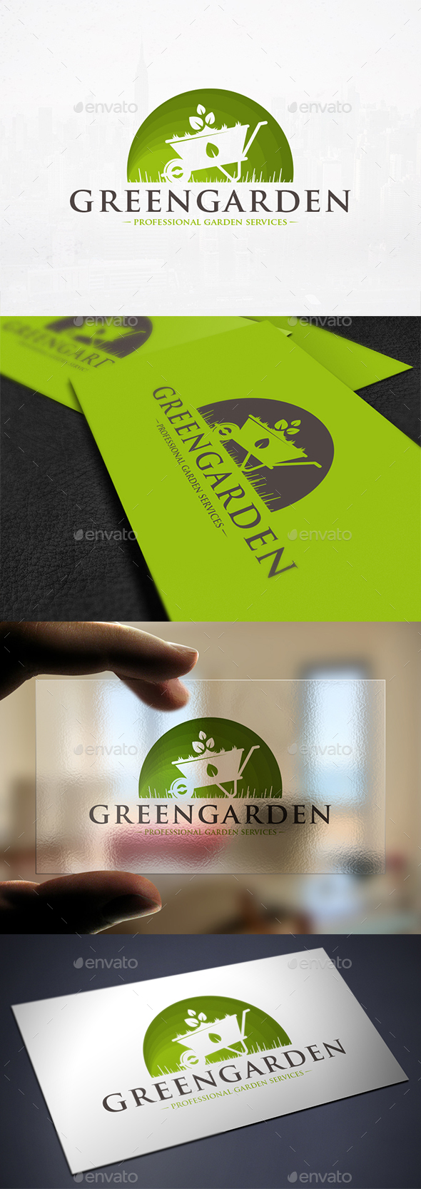 Green Garden Logo Template - Nature Logo Templates