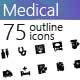 70 Medical fill icons