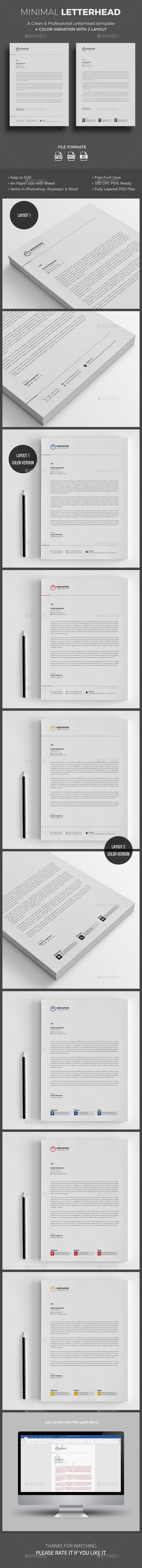 Letterhead - Stationery Print Templates