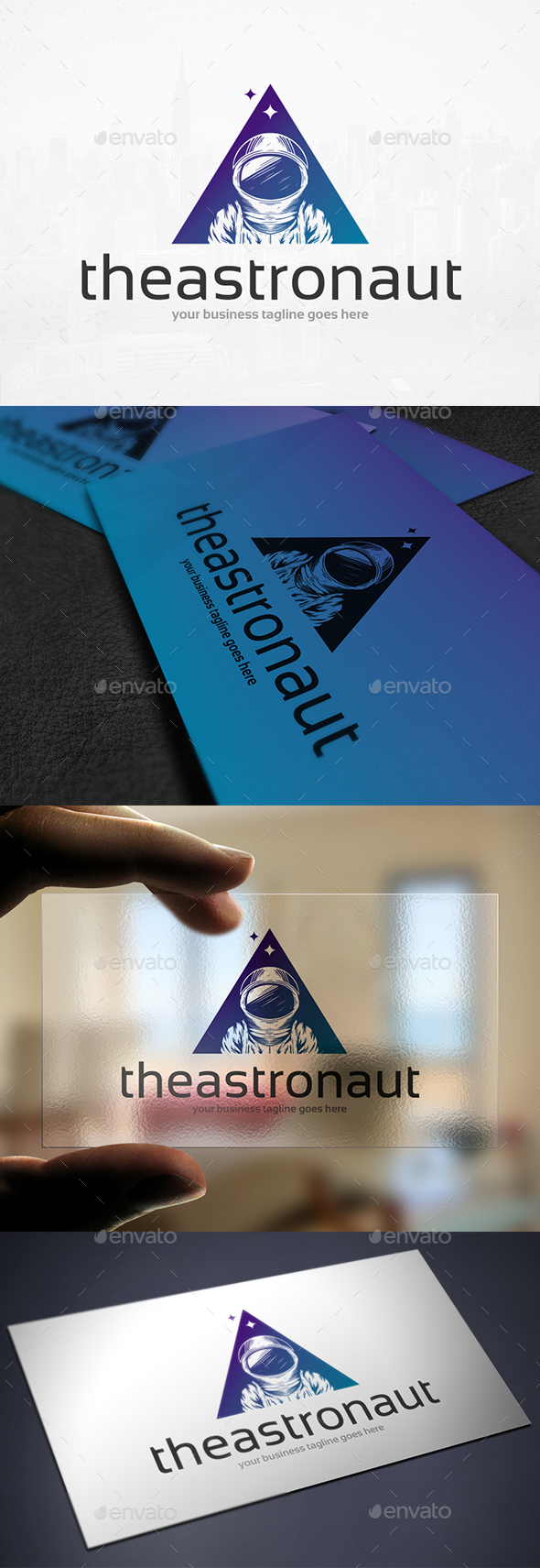 The Astronaut Creative Logo - Humans Logo Templates