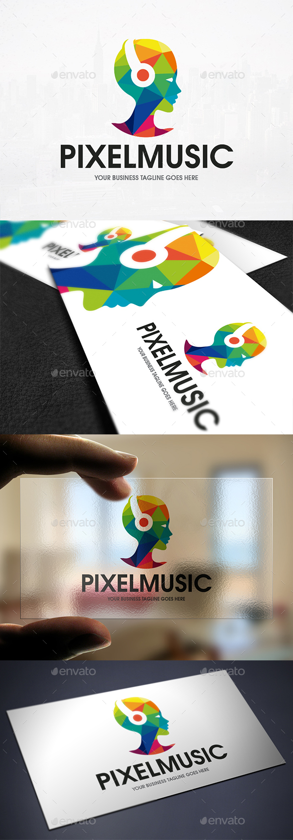 Future Music Logo Template - Humans Logo Templates