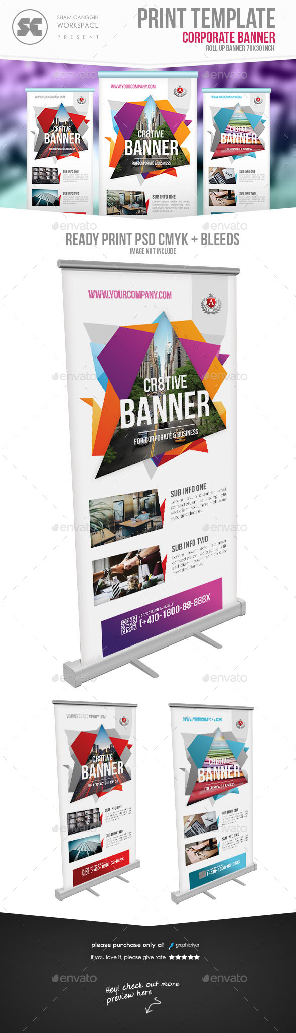 Multipurpose Roll Up Banner in Signage Templates