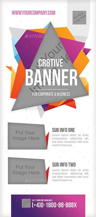 Multipurpose Roll Up Banner in Signage Templates - product preview 1