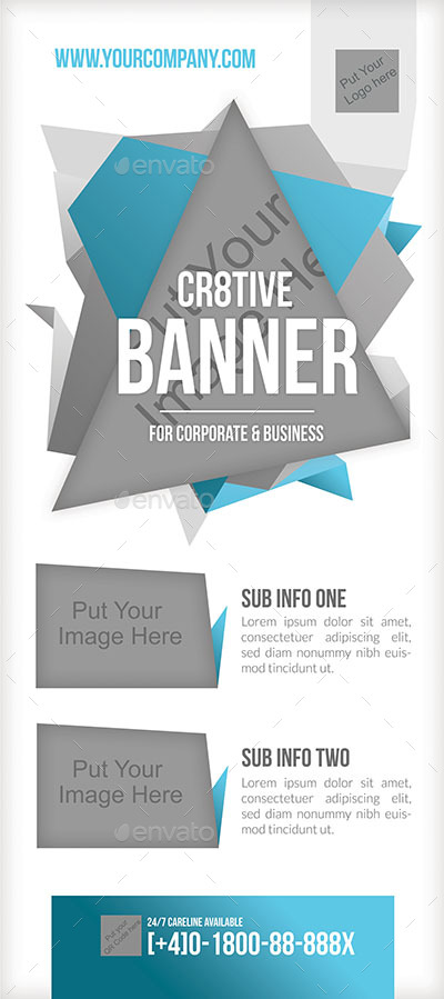 Multipurpose Roll Up Banner in Signage Templates - product preview 3
