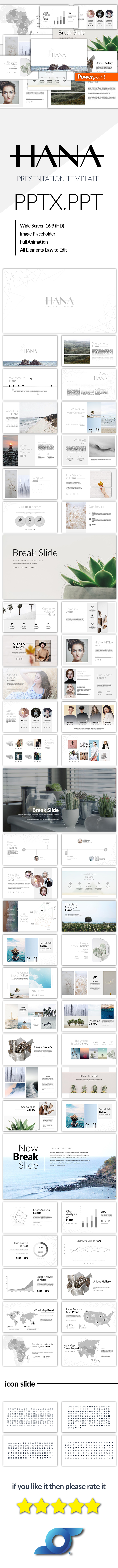 Hana Minimal Powerpoint Template - Business PowerPoint Templates